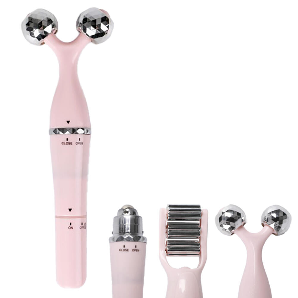 Pack Rodillo Masajeador Facial 3 en 1 & MASAJEADOR CAPILAR RASTRILLO