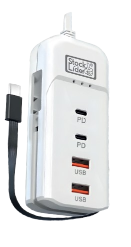 Regleta de carga usb 4+1