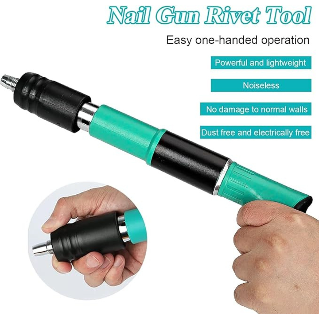 Kit Pistola de clavos para hormigón, ajustables y con kit incluido