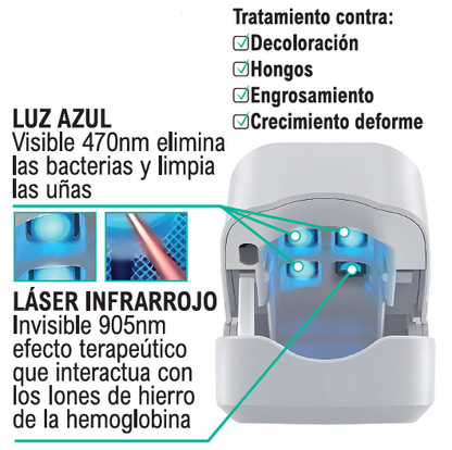 Dispositivo laser LED para uñas