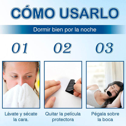 Tiras Bucales Antirronquidos, 60 Tiras para Dormir Antirronquidos