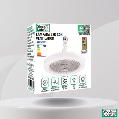 Lámpara LED con ventilador
