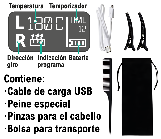 Rizador automático inalámbrico